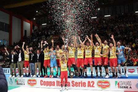 Vittoria in Coppa Italia della Volley Tonno Callipo. Il plauso del presidente L’Andolina: «Scritta una bella pagina di storia sportiva del Vibonese»