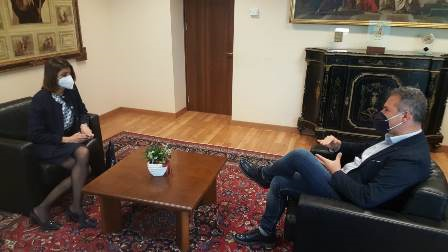 Visita istituzionale al presidente Solano del neo prefetto di Vibo, Roberta Lulli